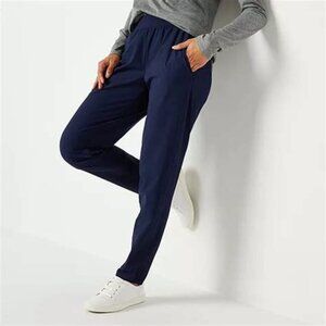 Stylus Womens Slim Navy Mid Rise Pull-On Pant